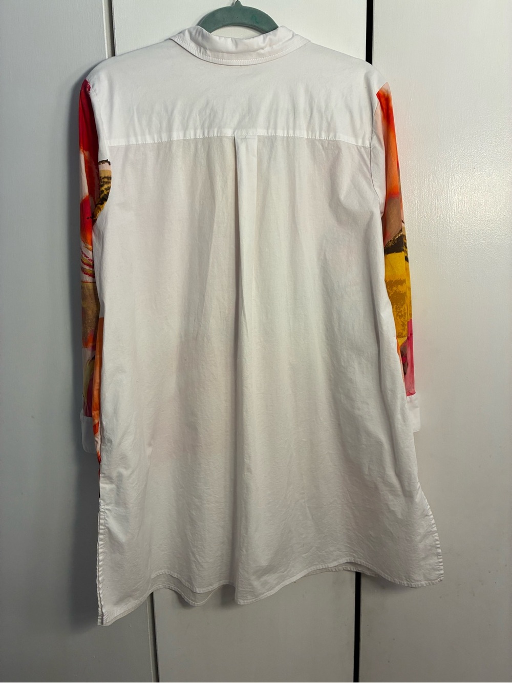 Susan Graver Women MP Knee Length Artsy Shirt Dress/coverup Vibrant Resortwear - Picture 2 of 12